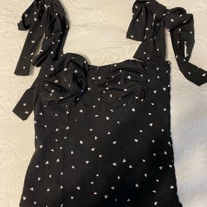 Heart Tie Strap Top